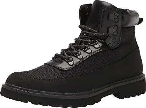 Kenneth Cole REACTION Men's Klay Lug Combat Boot, Black, Size 11.5 M